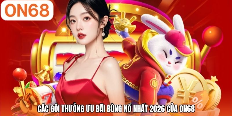 Các gói thưởng ưu đãi bùng nổ nhất 2026 của ON68