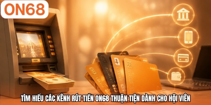 Tìm hiểu các kênh rút tiền ON68 thuận tiện dành cho hội viên